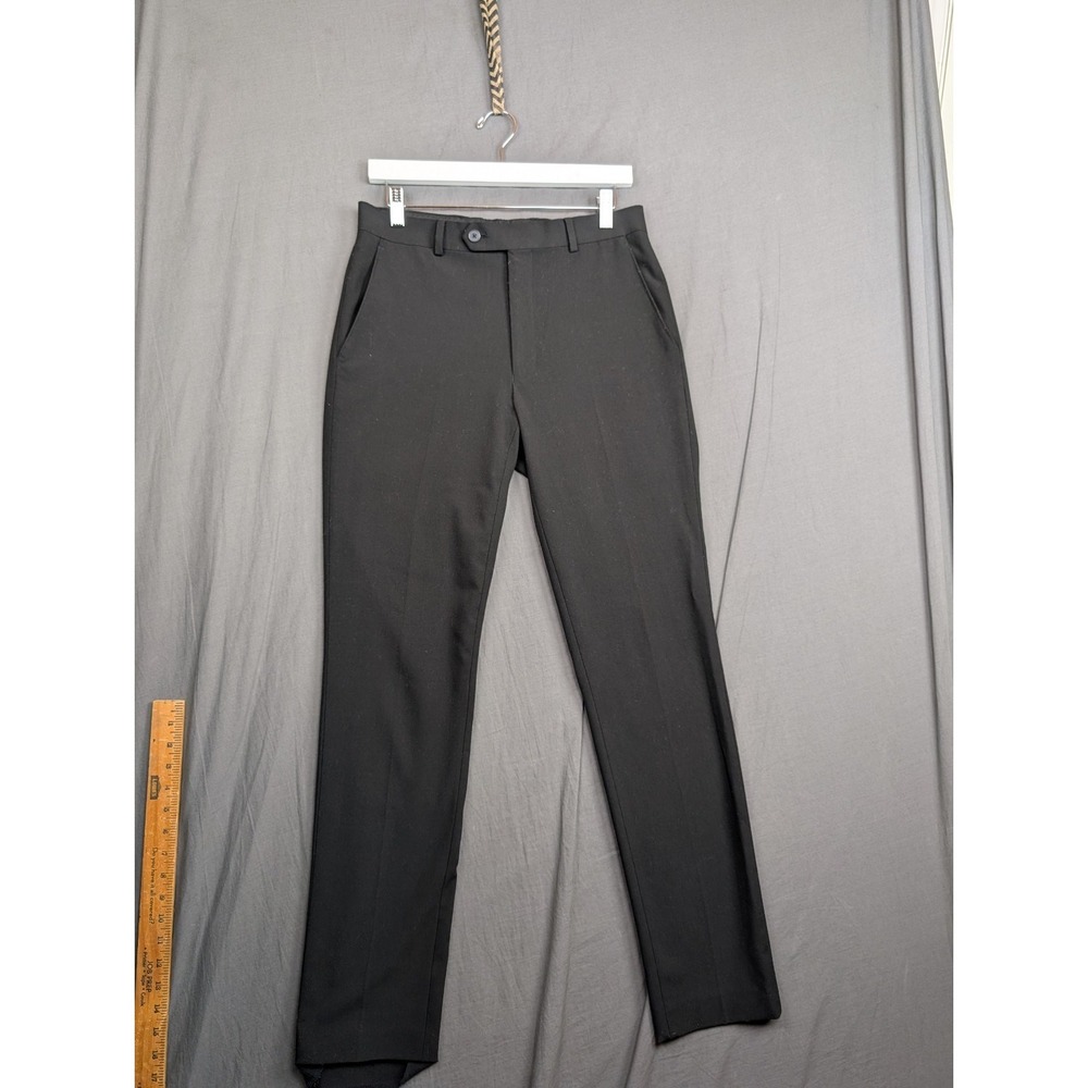 Calvin Klein Mens Slim fit‎ Dress Pants 30 / 32 Black Solid